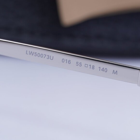 Loewe LW50073U 016 Geometric Eyeglasses 55mm – Silver - Picture 8 of 11